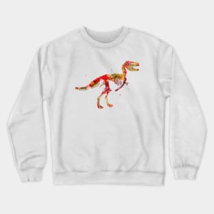 Dinosaur Skeleton Watercolor Painting 3 Crewneck Sweatshirt